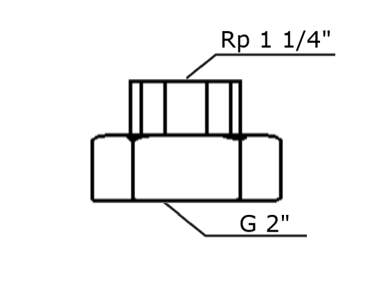 Резьбовое трубное соединение (комплект) G 2”